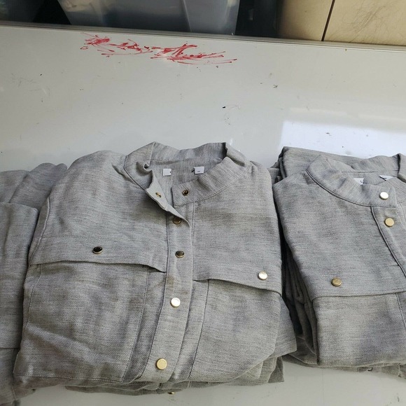 Lacoste Gray Sweatshirt Sweater Dress Tunic - Picture 11 of 12